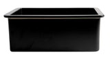 Black Matte 27" x 18" Fireclay Undermount / Drop In Firelcay Kitchen Sink