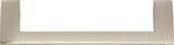 Atlas Homewares Angled Drop Pull 5 1/16 Inch (c-c) Brushed Nickel