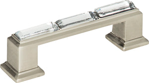 Atlas Homewares Legacy Crystal Pull 3 Inch (c-c) Brushed Nickel