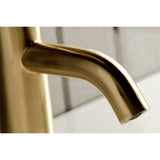 Fauceture LS8223DL Concord Single-Handle Bathroom Faucet with Push Pop-Up, Brushed Brass