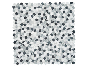 Cabana Galaxy Blend Pebble Tumbled Marble Mosaic - 1 Sheet = Sqft