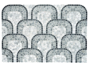 Cabana Galaxy Flow - Patterned Pebble Tumbled Marble Mosaic 1 Sheet = .829 Sqft