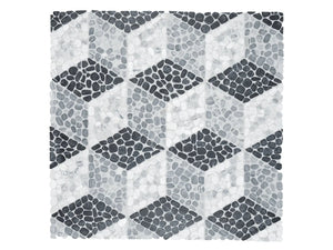 Cabana Galaxy Node - Patterned Pebble Tumbled Marble Mosaic 1 Sheet = .84 Sqft