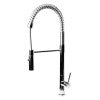 Polished Chrome Commercial Spring Kitchen Faucet