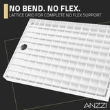 ANZZI SB-AZ103L ALEXANDER 48 in. x 32 in. Left Drain Shower Base in White