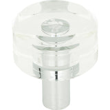 Atlas Homewares Optimism Round Knob 1 3/16 Inch Polished Chrome