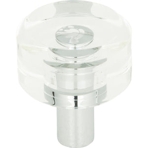 Atlas Homewares Optimism Round Knob 1 3/16 Inch Polished Chrome