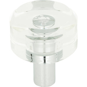 Atlas Homewares Optimism Round Knob 1 3/16 Inch Polished Chrome