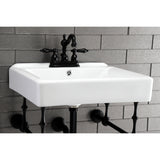 Kingston Brass KB1600AL Heritage 4 in. Centerset Bathroom Faucet, Matte Black