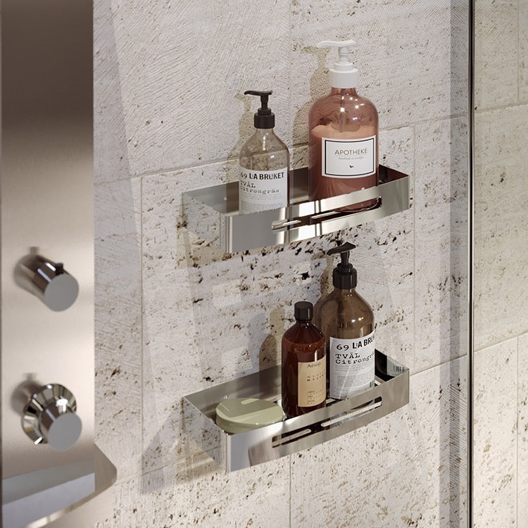 Set of Chrome Shower Baskets