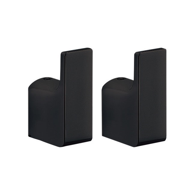 Pair of Matte Black Hooks, Modern