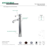 Kingston Brass KS7215DPL Single-Handle Vessel Sink Faucet, Oil Rubbed Bronze