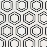 Georama nero 12.63X14.38 polished marble mesh mounted mosaic tile SMOT-GEORAMA-NEROP product shot multiple tiles angle view