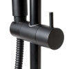 Black Matte Round Sliding Rail Hand Shower Set