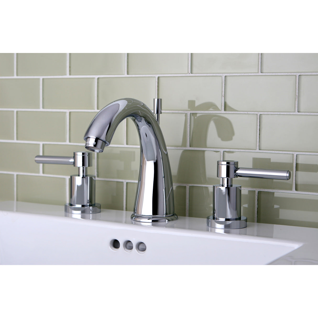 Kingston Brass KS2961DL 8 in. Widespread Bathroom Faucet, Polished Chrome