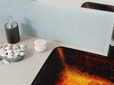 ANZZI LS-AZ901 Paradiso Rectangle Glass Vessel Bathroom Sink with Celestial Bronze Finish