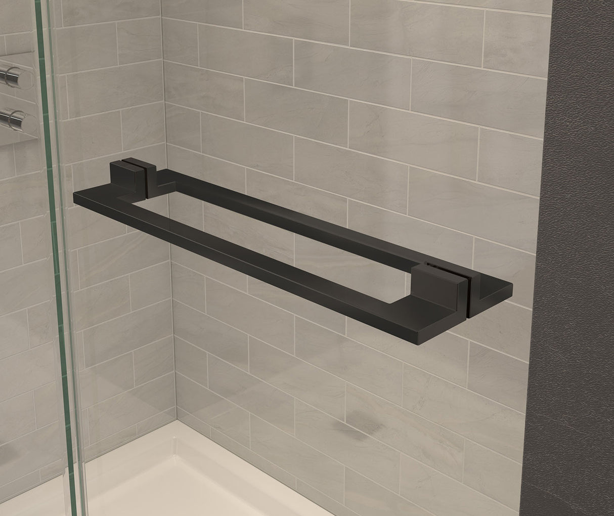 MAAX 139587-810-340-000 Capella 78 56-59 x 78 in. 8 mm Pivot Shower Door for Alcove Installation with GlassShield® glass in Matte Black