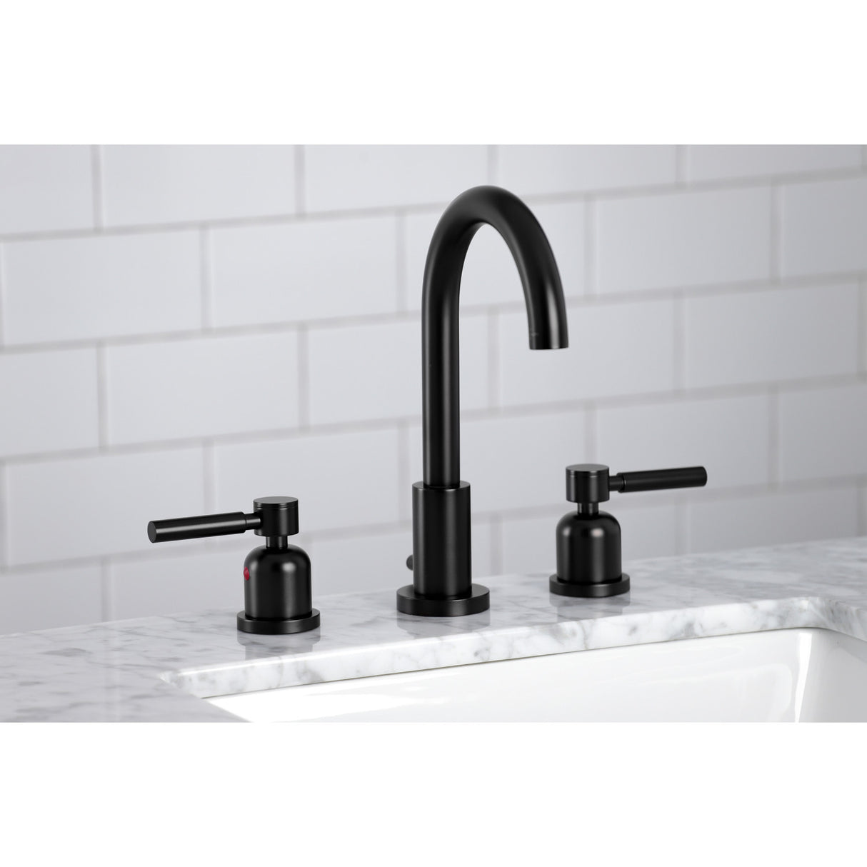 Fauceture FSC8920DL Concord Widespread Bathroom Faucet, Matte Black