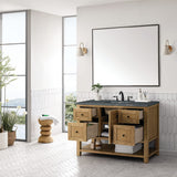 Breckenridge 48" Single Vanity, Light Natural Oak w/ 3 CM Parisien Bleu Top