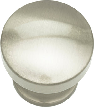 Atlas Homewares Browning Round Knob 1 1/4 Inch Brushed Nickel