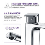 ANZZI L-AZ103 Vibra Single Hole Single-Handle Bathroom Sink Faucet-Polished Chrome