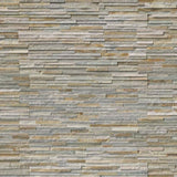 Golden honey pencil ledger panel 6X24 natural quartzite wall tile LPNLQGLDHON624 PEN product shot multiple tiles angle view