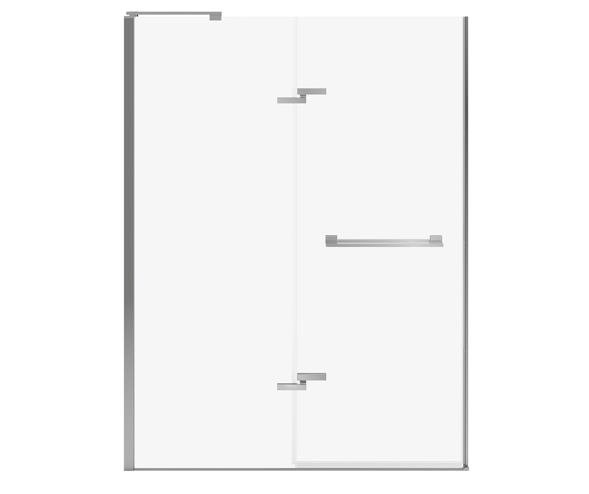 MAAX 139587-810-084-000 Capella 78 56-59 x 78 in. 8 mm Pivot Shower Door for Alcove Installation with GlassShield® glass in Chrome