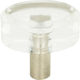 Atlas Homewares Optimism Oval Knob 1 1/2 Inch Brushed Nickel