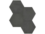 Anatolia Tile 7X8 Form Matte Graphite Hexagon Porcelain Tile 60-403  - premium natural stone mosaic tile from Anatolia Tile, available at PoshHaus showroom in Keene, NH