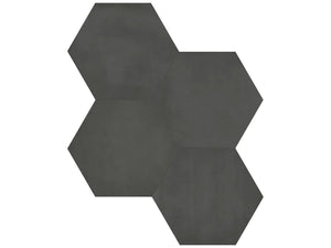 Anatolia Tile 7X8 Form Matte Graphite Hexagon Porcelain Tile 60-403  - premium natural stone mosaic tile from Anatolia Tile, available at PoshHaus showroom in Keene, NH