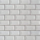 Gray Glossy Inverted Beveled 3"x6" Glazed Ceramic Wall Tile- MSI Collection DOMINO GRAY GLOSSY INVERTED BEVELED SUBWAY TILE 3X6 (Case)