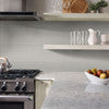 Retro Herringbone Gray 12.75" x 12.88" Porcelain Mesh-Mounted Mosaic Tile Misc-MSI Collection product shot kitchen plant view