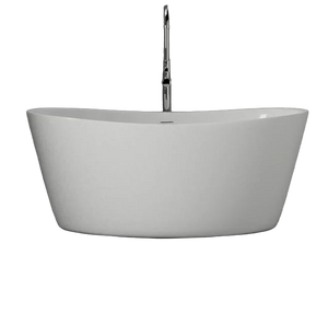 New England Home Goods 62″ Wells Freestanding Slipper Bathtub - Matte White