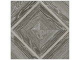Anatolia Tile 16X16 Aspen Grey Ridge Matte Porcelain Mosaics With Statuario Venato Marquetry. 1 Sheet = 1.69 Sq. Ft. 4501-0017-1 Grey Ridge Marquetry - premium natural stone mosaic tile from Anatolia Tile, available at PoshHaus showroom in Keene, NH