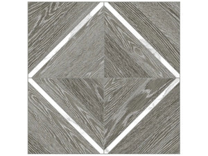 Anatolia Tile 16X16 Aspen Grey Ridge Marquetry Matte Porcelain Mosaics. 1 Sheet = 1.69 Sq. Ft. 4501-0018-1 Grey Ridge Statuario Marquetry - premium natural stone mosaic tile from Anatolia Tile, available at PoshHaus showroom in Keene, NH
