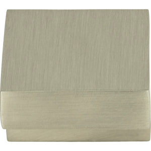 Atlas Homewares Small Square Knob 5/8 Inch (c-c) Brushed Nickel