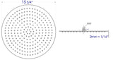 ALFI brand RAIN16R-PSS Solid Polished Stainless Steel 16" Round Ultra Thin Rain Shower Head