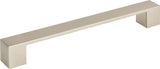 Atlas Homewares Wide Square Pull 7 9/16 Inch (c-c) Brushed Nickel