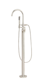 Signature Hardware Gunther Floor Mounted Tub Filler Faucet Gunther Floor Mounted Tub Filler Faucet Chrome Gunther Floor Mounted Tub Filler Faucet (Part number: 477065)