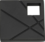Atlas Homewares Modernist Right Square Knob 1 1/2 Inch Matte Black