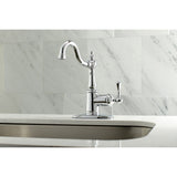 Fauceture FS7641BL Single-Handle 4 in. Centerset Bathroom Faucet, Polished Chrome