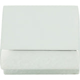 Atlas Homewares Small Square Knob 5/8 Inch (c-c) Polished Chrome