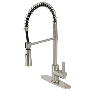 Gourmetier LS8678CTL Continental Single-Handle Pre-Rinse Kitchen Faucet, Brushed Nickel