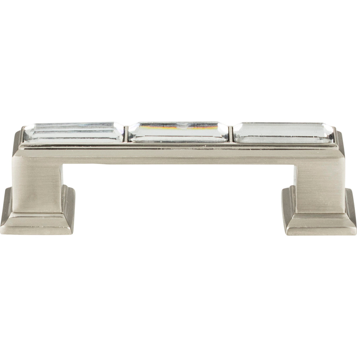 Atlas Homewares Legacy Crystal Pull 3 Inch (c-c) Brushed Nickel