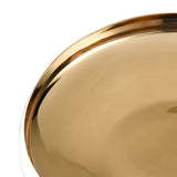 Elk H0017-9746 Greer Bowl - Low White and Gold Glazed