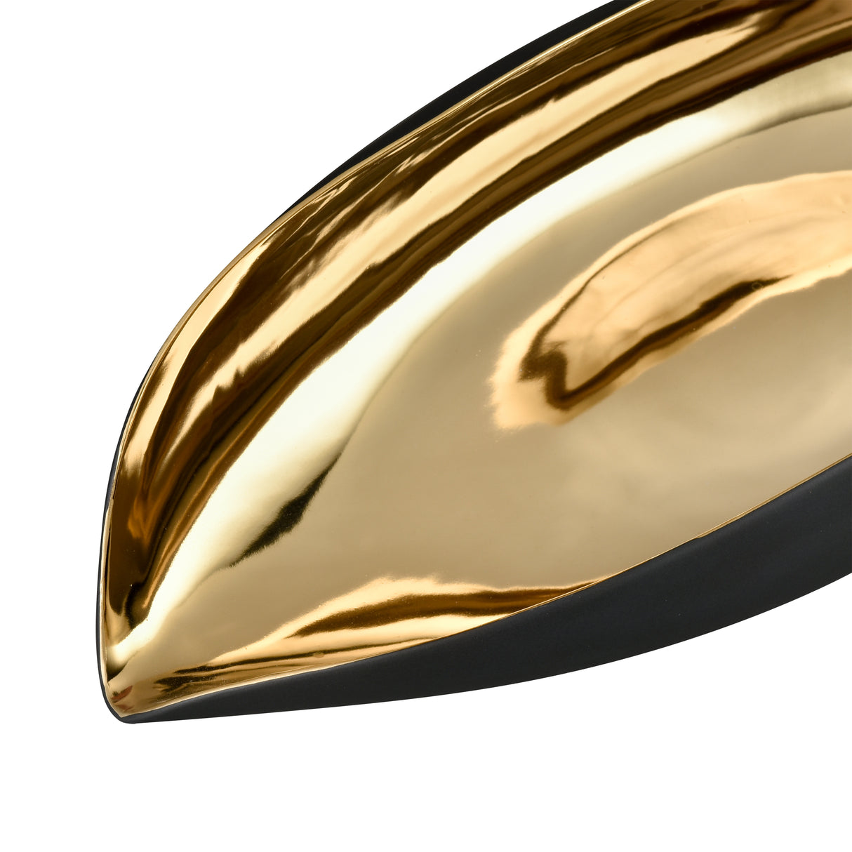 Elk H0017-9757 Greer Vessel - Black and Gold Glazed