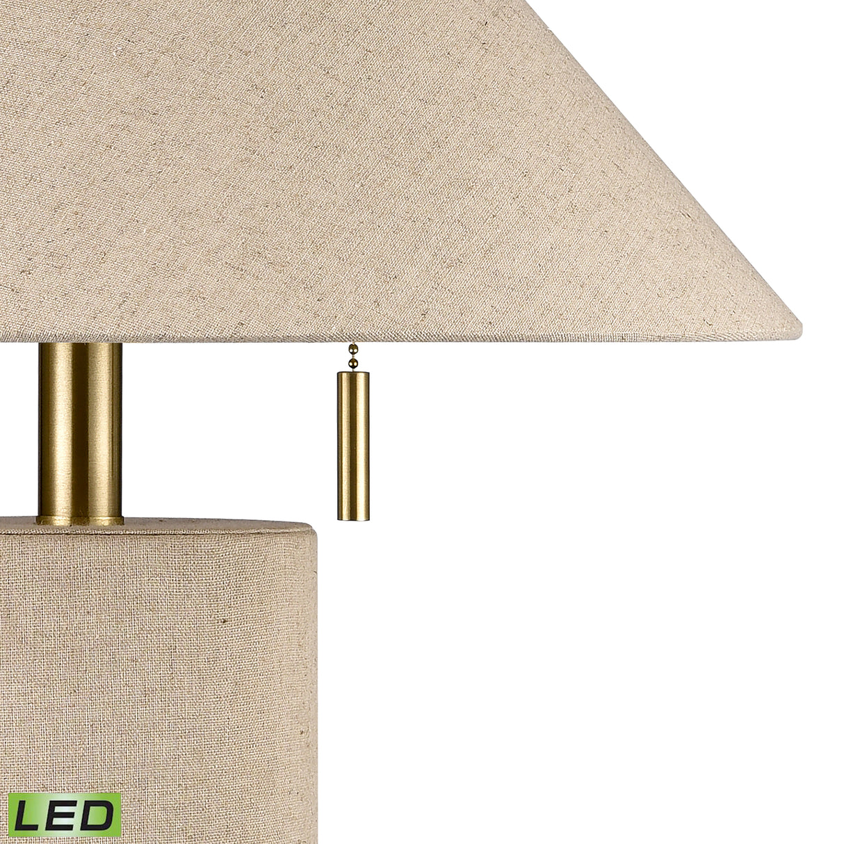 Elk H0019-10338-LED Blythe 26'' High 2-Light Table Lamp - Linen - Includes LED Bulbs