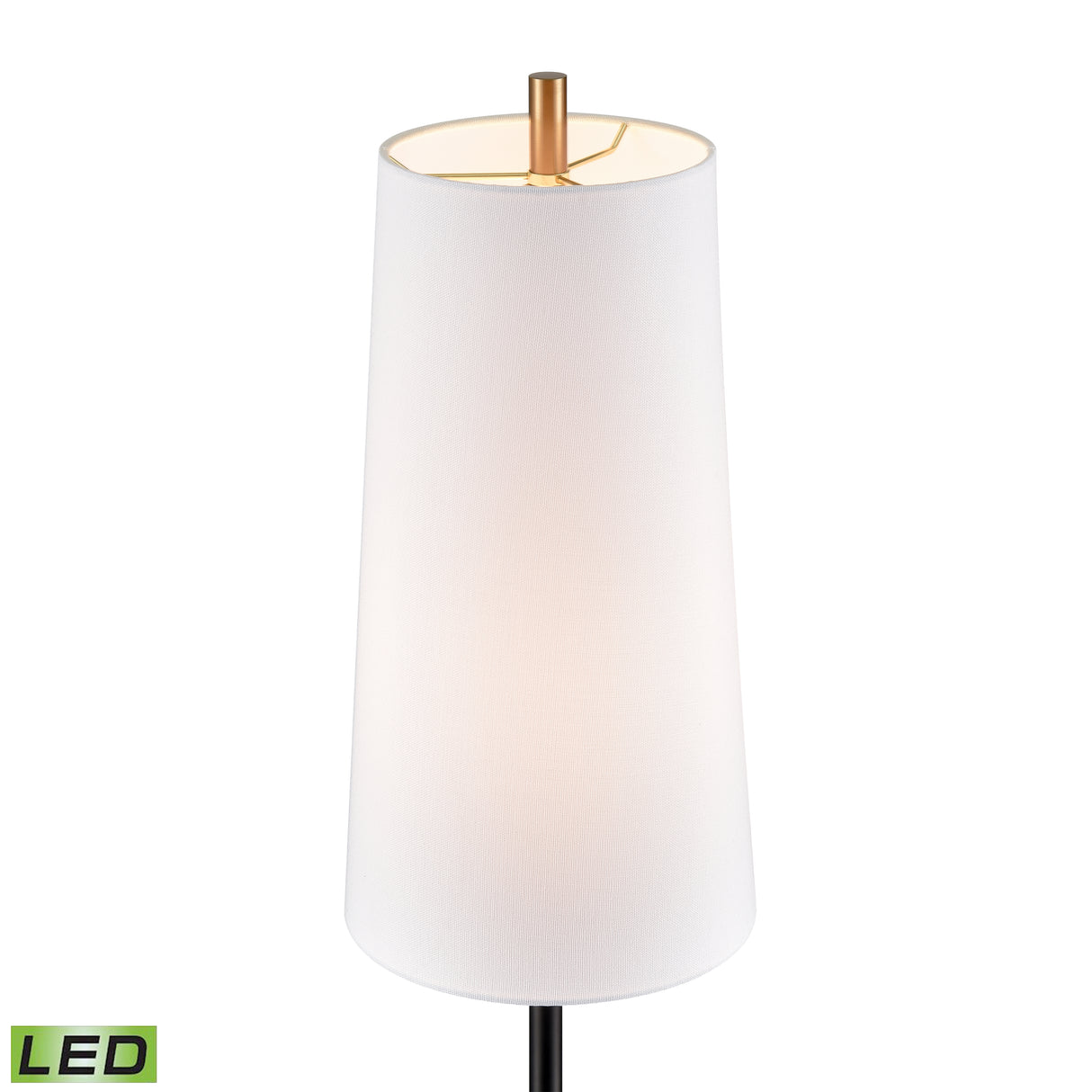 Elk H0019-11064-LED Matthias 65'' High 1-Light Floor Lamp - Matte Black - Includes LED Bulb
