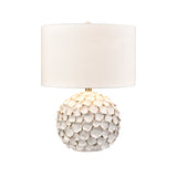 Elk H0019-11083-LED Gloria 23'' High 1-Light Table Lamp - White Glaze - Includes LED Bulb