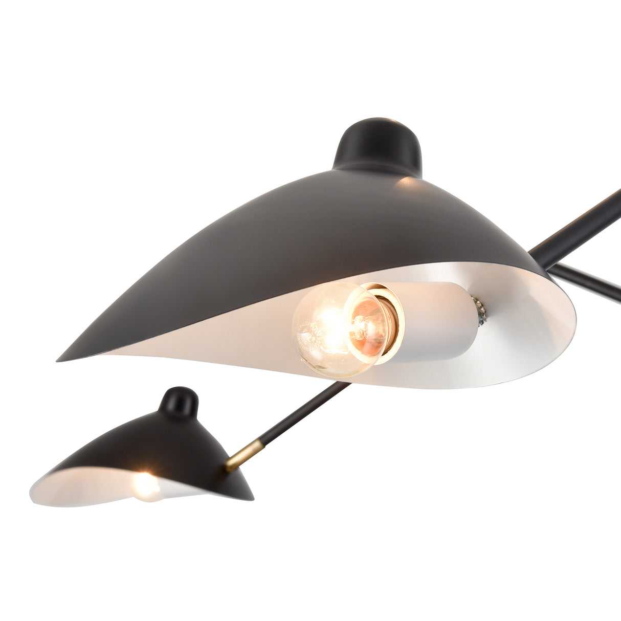 Elk H0019-11103-LED Risley 81.5'' High 3-Light Floor Lamp - Matte Black - Includes LED Bulb